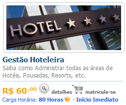 Curso de Gestão Hoteleira